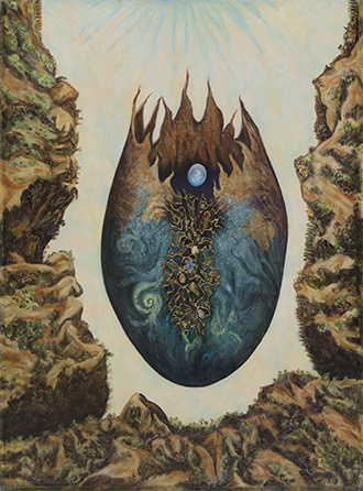 Earth Seed, one of the paintings in the Eco-Shine