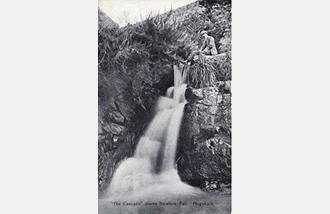 1930s clothing worn by the walker to waterfall